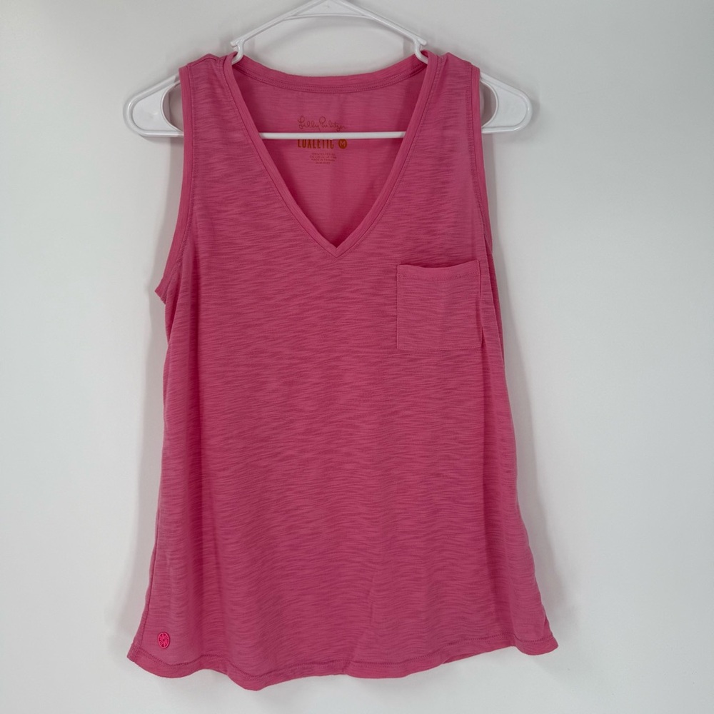 Lilly Pulitzer Luxletic Pink Pocket Tank